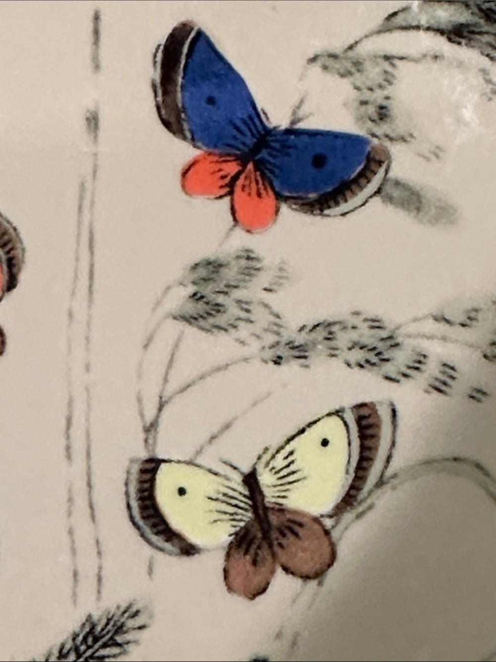 Vintage Hand-Painted Otagiri Japan Butterfly Dish/Tray MCM - Picture 8 of 10